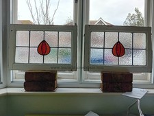 Two leaded stained glass