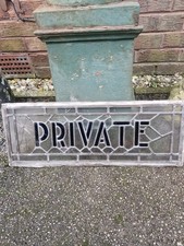 Antique Leaded Glass Pub