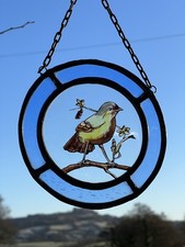 Vintage French Leaded Stained