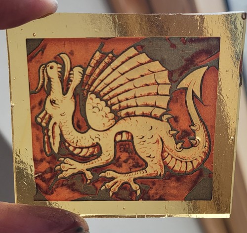 Stained glass dragon - stained,