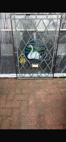 Vintage leaded stained glass - leaded,