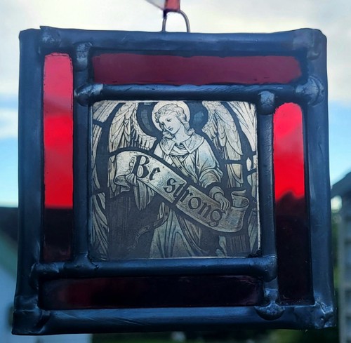 Stained glass strong - stained,