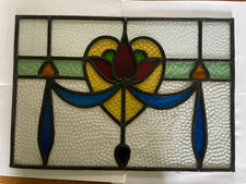 Antique stain glass window