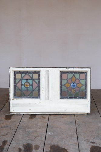 Stained glass transom - stained,